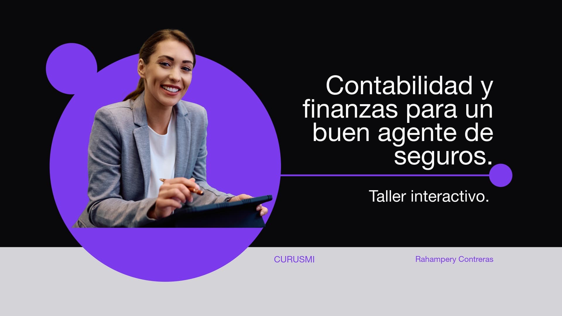 Portada del curso: Finanzas para un buen agente de seguros.